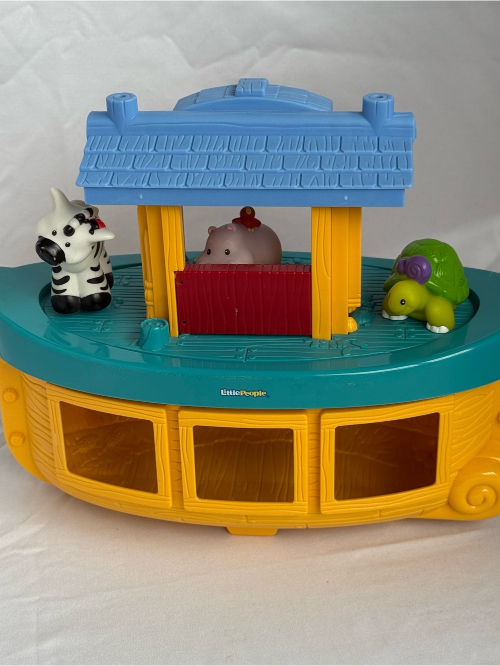 2005 Fisher-Price Little People Noah's Ark Playset with 3 Animal Figures READ DE - Picture 3 of 15